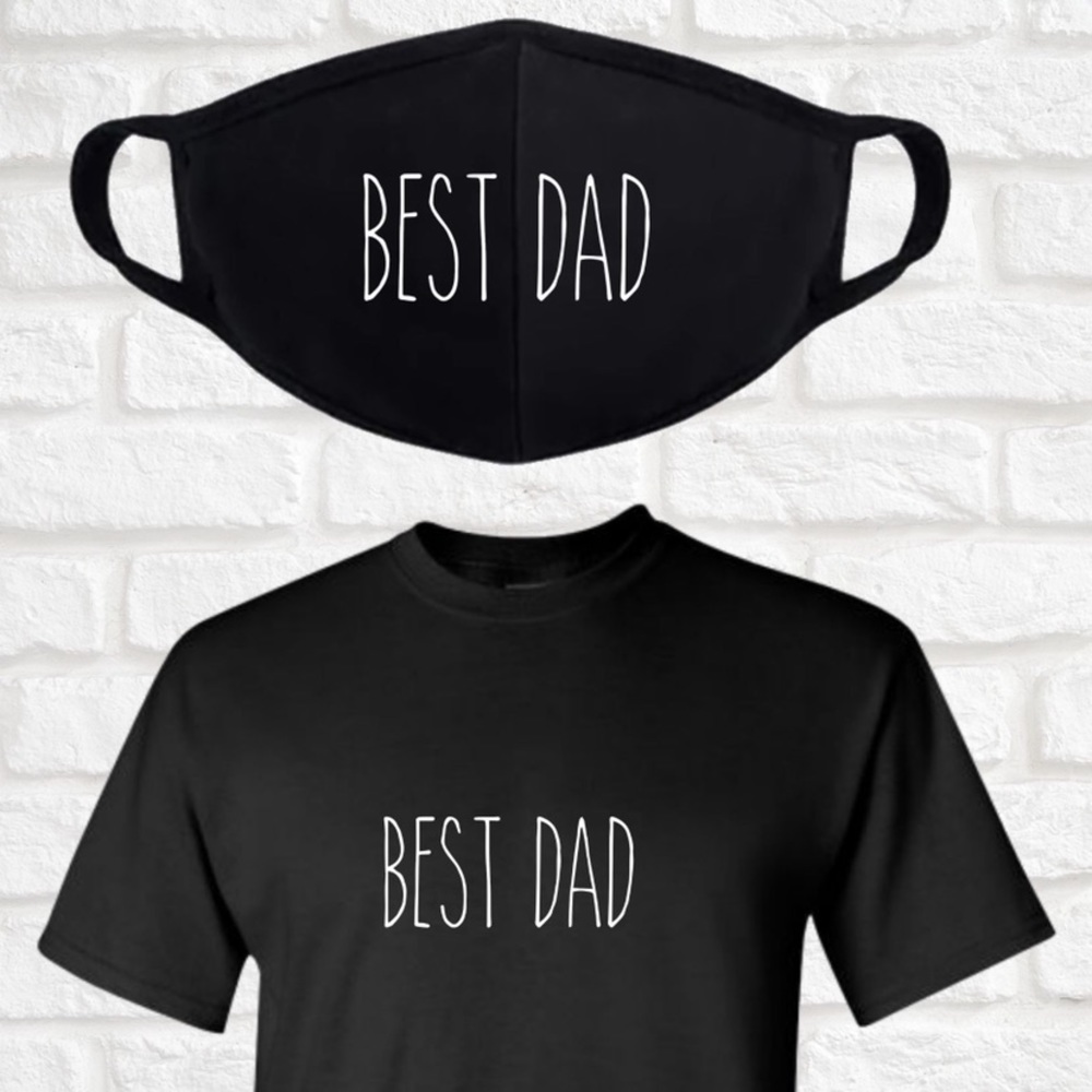 Best Dad Tshirt and Face Mask Set